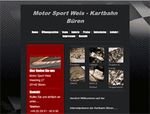 Tablet Screenshot of kartbahn-bueren.de